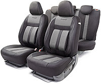 Авточехлы CUSHION COMFORT, материал эко-хлопок, 5 мм поролон CUS-1505 BK/GY