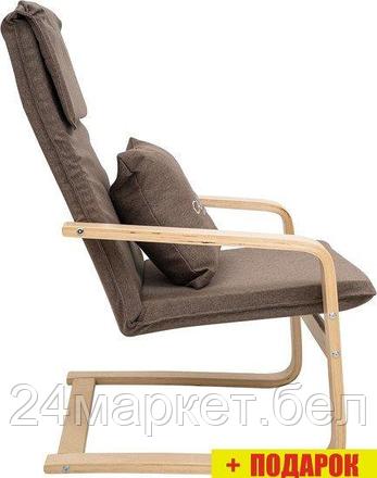 Интерьерное кресло Calviano Soft 1 (коричневый), фото 2