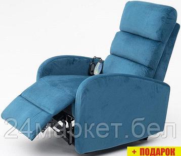 Массажное кресло Calviano 2165 (синий велюр), фото 2