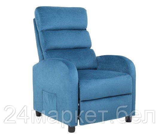 Массажное кресло Calviano 2165 (синий велюр) - фото 2 - id-p225181435