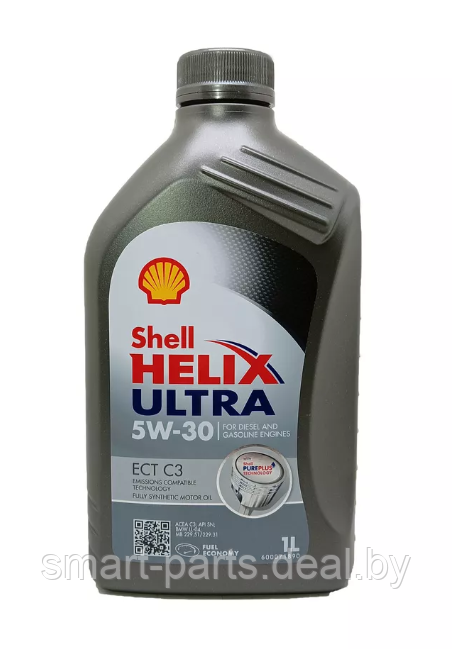 1л.Масло моторное синт.Shell Helix-Ultra-ECT-C3 5w30-1L, (100% синтет.), кан. - фото 1 - id-p224961314