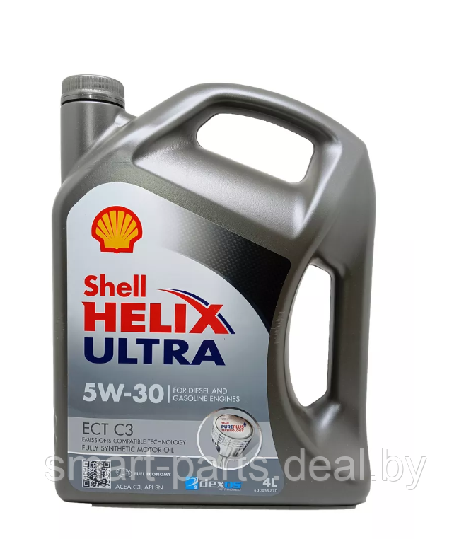 4л.Масло моторное синт.Shell Helix-Ultra-ECT-C3 5w30-4L, (100% синтет.), кан. - фото 1 - id-p224961315