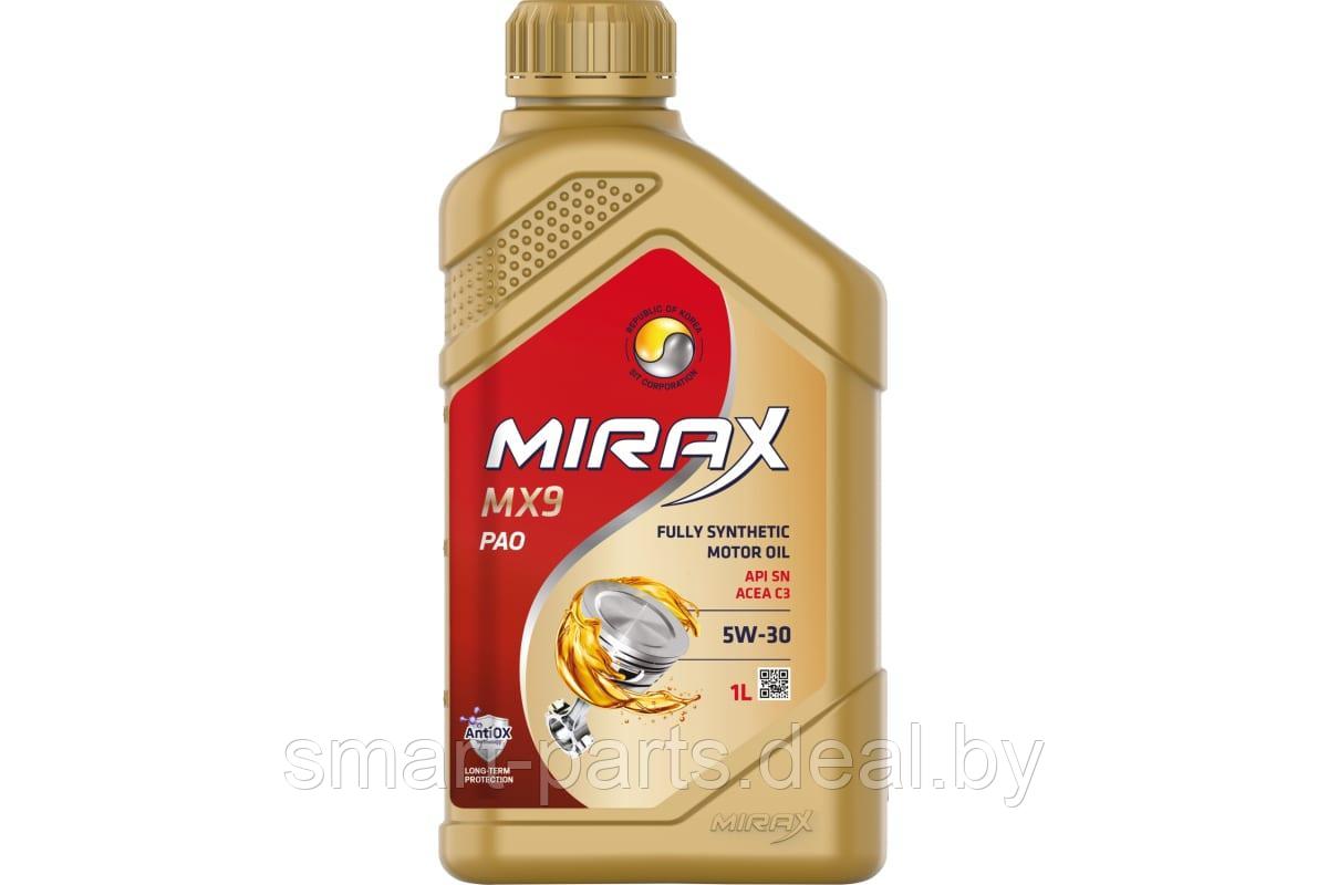 1л. Масло моторное синтетическое Mirax MX9 SAE 5W30 ACEA С3 АРI SN (0,84кг) - фото 1 - id-p224961336