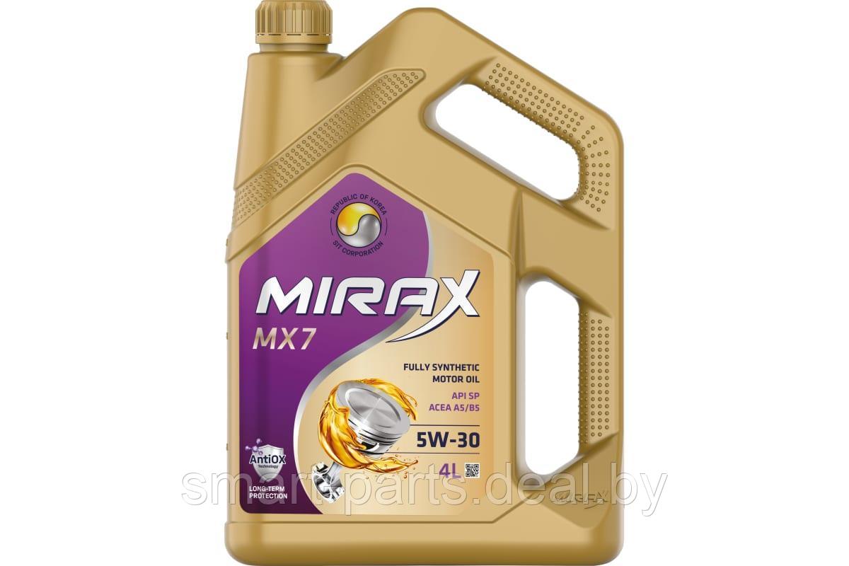 4л. Масло моторное синтетическое Mirax MX7 SAE 5W30 API SP, ACEA A5/B5 ( 3,635кг) - фото 1 - id-p224961347