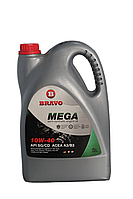 5л. Масло моторное полусинтетическое "BRAVO" MEGA 10W-40 API SG/CD (4,25 кг),РБ