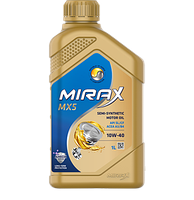 1л. Масло моторное полусинтетическое Mirax MX5 SAE 10W40 API SL/CF, ACEA A3/B4 (0.86 кг)