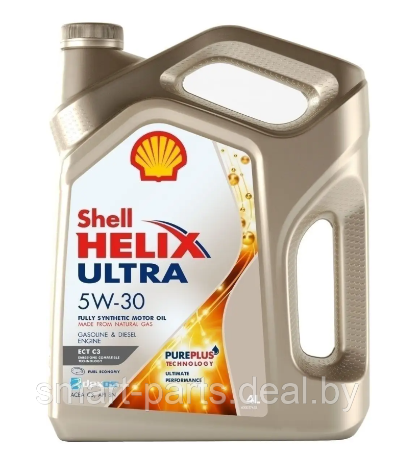 4л.Масло моторное синт.Shell Helix-Ultra 5w30-4L, (100% синтет.), кан. - фото 1 - id-p224961491