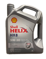 5л.Масло моторное синт.Shell Helix-HX8 ECT 5W-30 5L, (100%синтет.), кан.