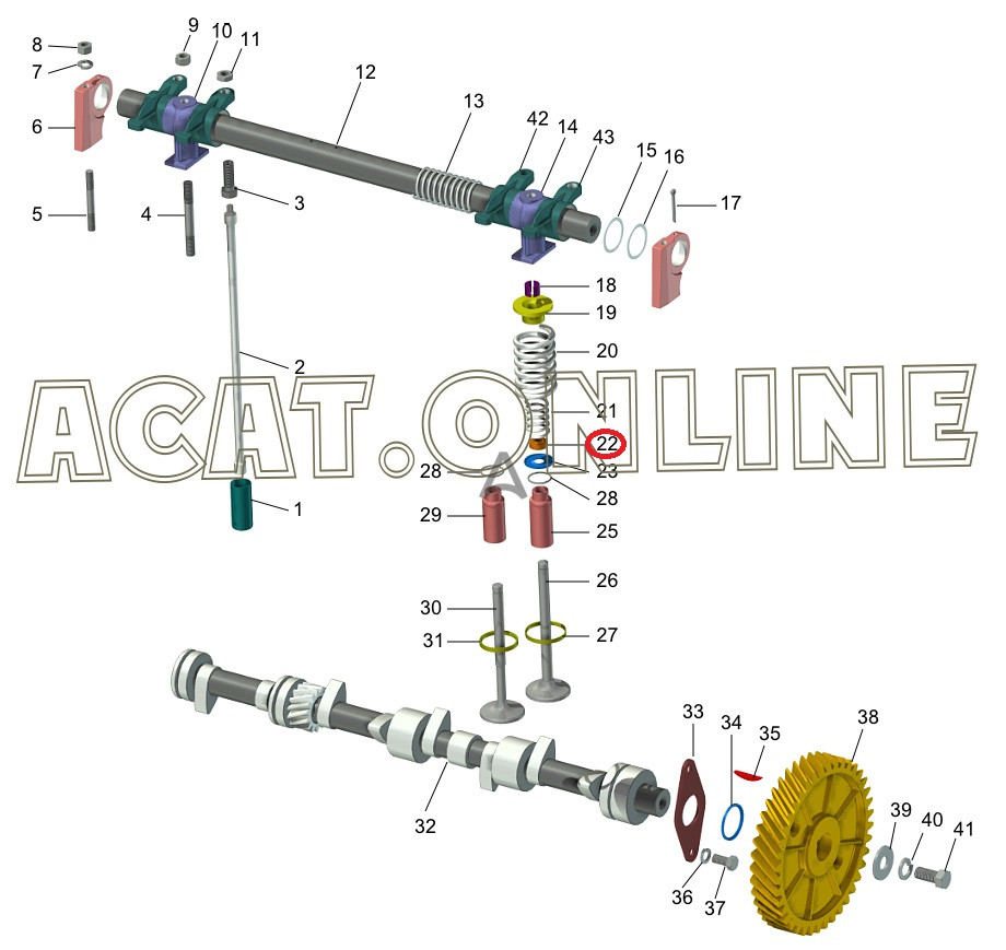 Колпачок ГАЗ-24,3302,53,3307,УАЗ маслоотражательный комплект 8шт. SM 24-1007036 - фото 5 - id-p200116073