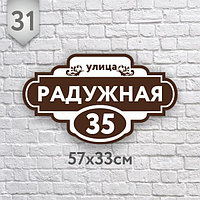 Адресная табличка №31 (Размер 57*33 см.,печатная)