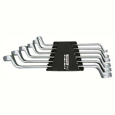 Набор ключей накидн. 75°  6-17 мм на клипсе 6шт TOPTUL (GAAC0602), фото 2