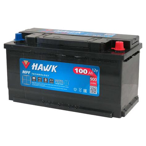 Автомобильный аккумулятор HAWK 100 R+ (100Ah), фото 2