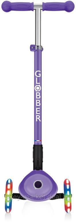 Трёхколёсный самокат Globber Primo Foldable Lights Violet - фото 4 - id-p225201000