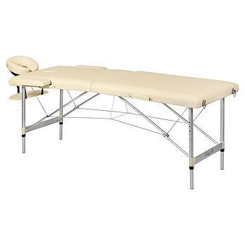 Массажный стол 2-х секционный алюминиевый BodyFit, (бежевый 60 см), фото 2