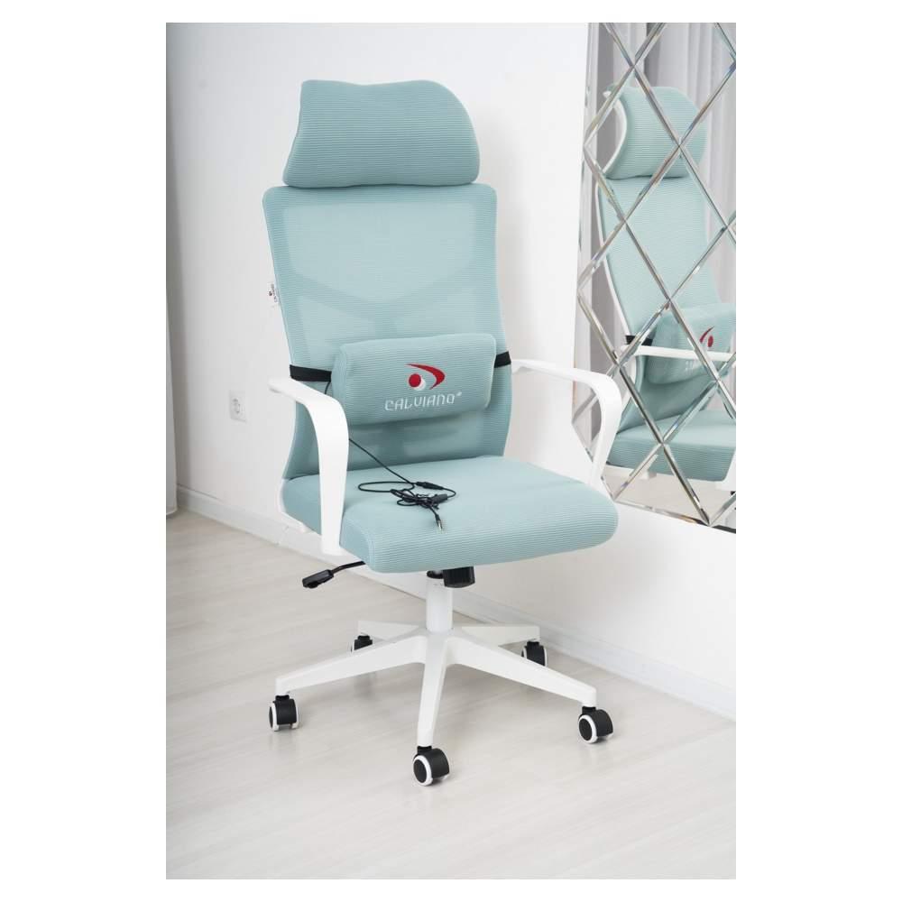 Офисное кресло Calviano Milan Аir Blue (с функцией вибрамассажа) - фото 2 - id-p225202009