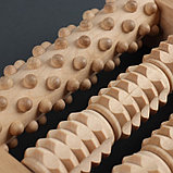 Массажёр для ног «Барабаны», 19 × 18 × 4,5 см, деревянный, 5 комбинированных рядов, фото 3