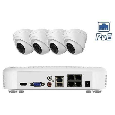 Комплект IP видеонаблюдения c POE (Внутренний 2,4 Мр), фото 2