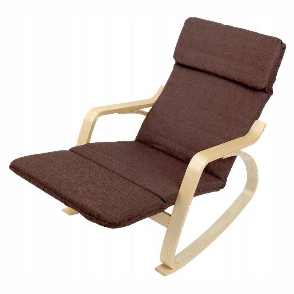 Кресло-качалка Calviano Relax 1103 коричневое - фото 4 - id-p225203075