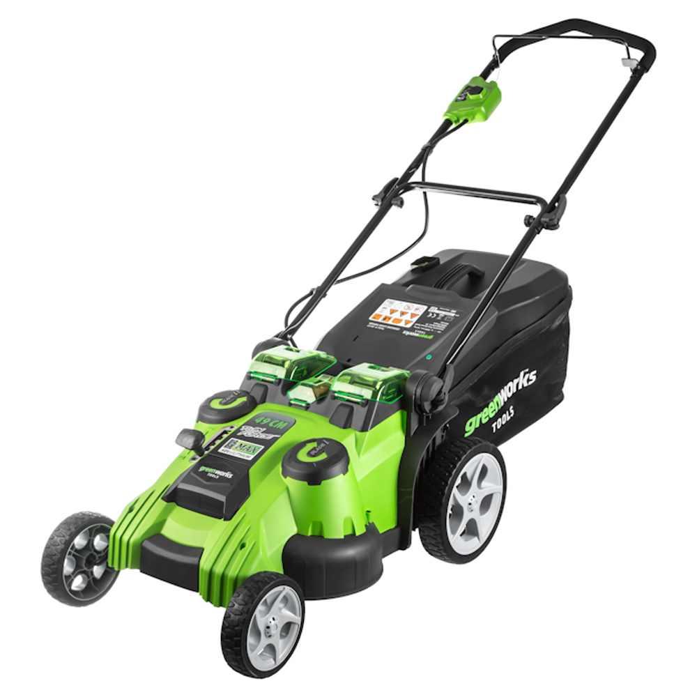 Аккумуляторная газонокосилка Greenworks G40LM49DB Twin Force 40V G-MAX (без АКБ) - фото 1 - id-p225202819