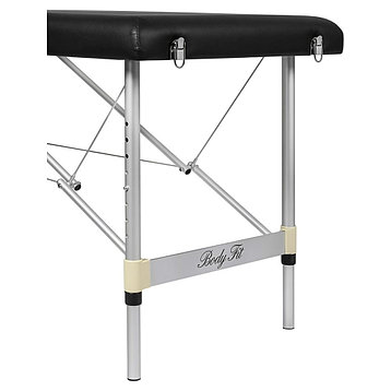 Массажный стол 2-х секционный алюминиевый BodyFit, (черный 60 см), фото 2