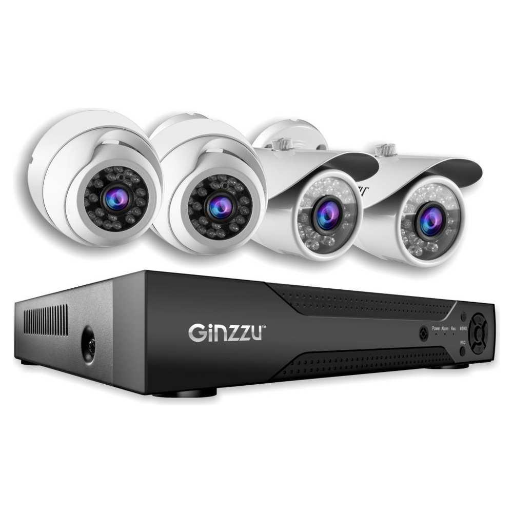 Комплект видеонаблюдения Ginzzu HK-447N - фото 1 - id-p225203845
