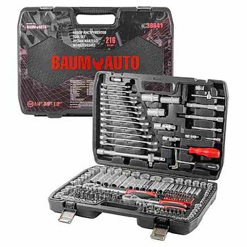 Набор инструментов 216 пр. 1/4", 3/8"&1/2" 6-гр. BaumAuto BM-38841, фото 2