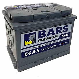 Автомобильный аккумулятор BARS Premium 64 R (64Ah)