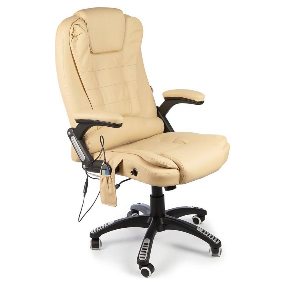 Вибромассажное офисное кресло Calviano Veroni 55 (бежевое) - фото 1 - id-p225204441