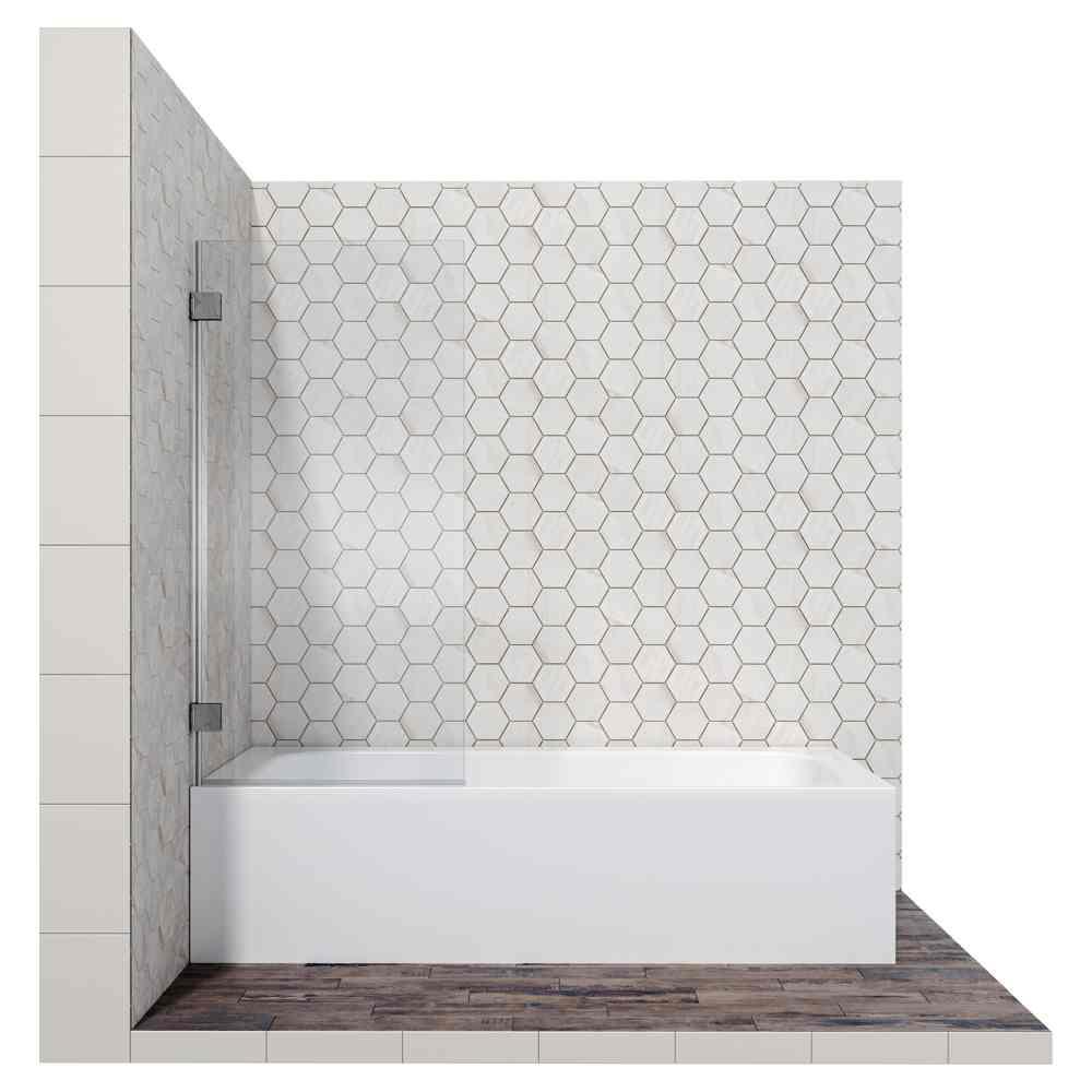 Стеклянная шторка на ванну Ambassador Bath Screens 16041101 (70 см) - фото 1 - id-p225204452