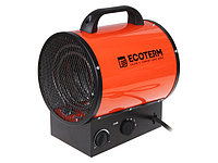 Нагреватель воздуха электрический, пушка, 5 кВт, 380 В, термостат Ecoterm EHR-05/3E