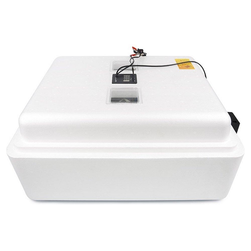 Инкубатор для яиц Несушка 77-ЭВГА+12В н/н 63Вг на 77 яиц (220/12В, автомат, цифровой, вентиляторы, термометр)