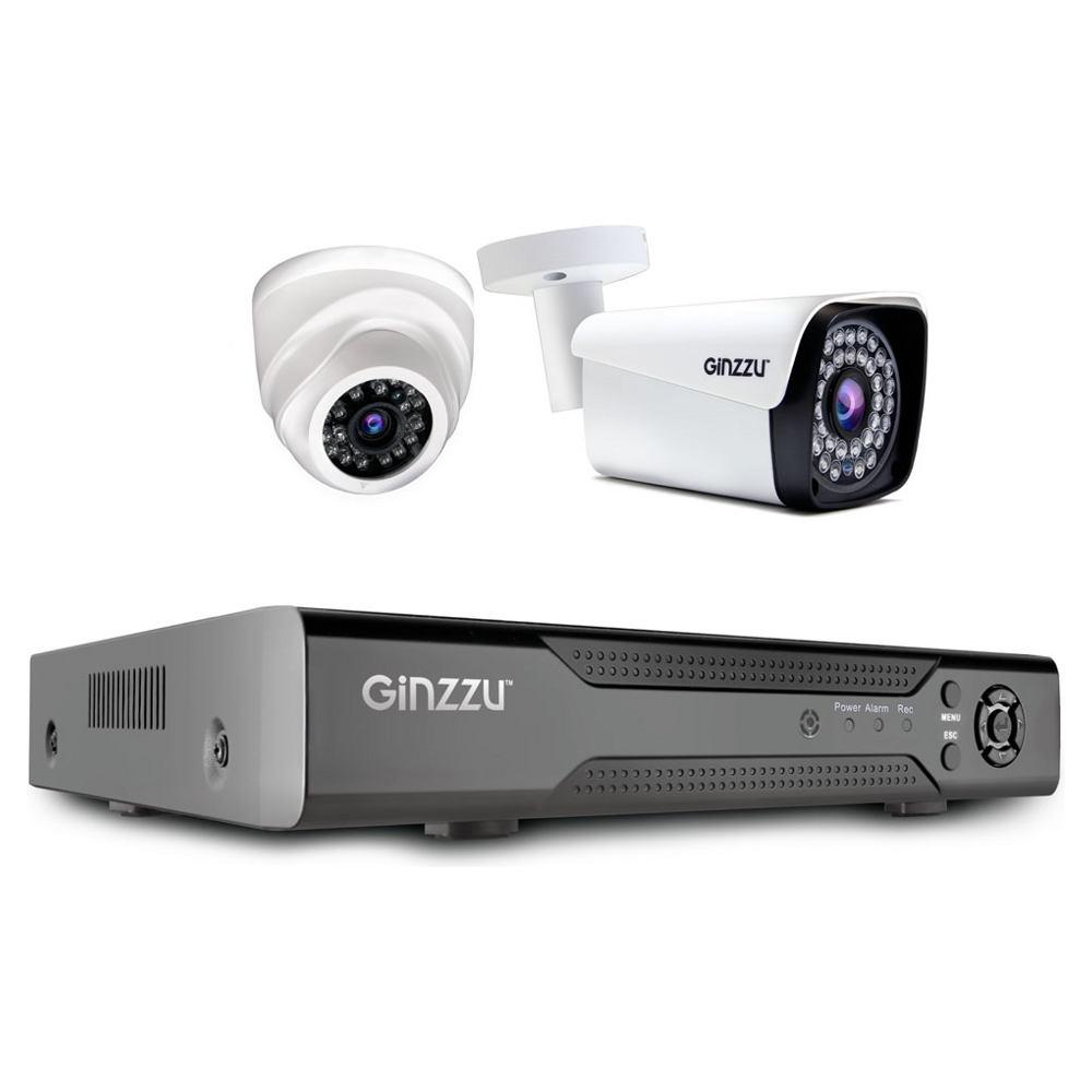 Комплект видеонаблюдения Ginzzu HK-420N - фото 1 - id-p225204836