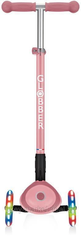 Трёхколёсный самокат Globber Primo Foldable Lights Pastel Pink - фото 6 - id-p203973896