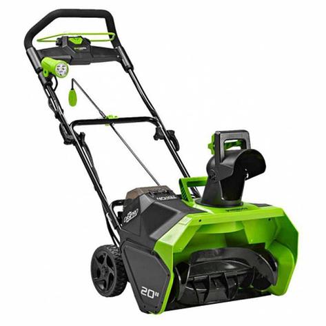 Аккумуляторная снегоуборочная машина Greenworks DigiPro GD40SB (1хАКБ 4 Ач и ЗУ), фото 2