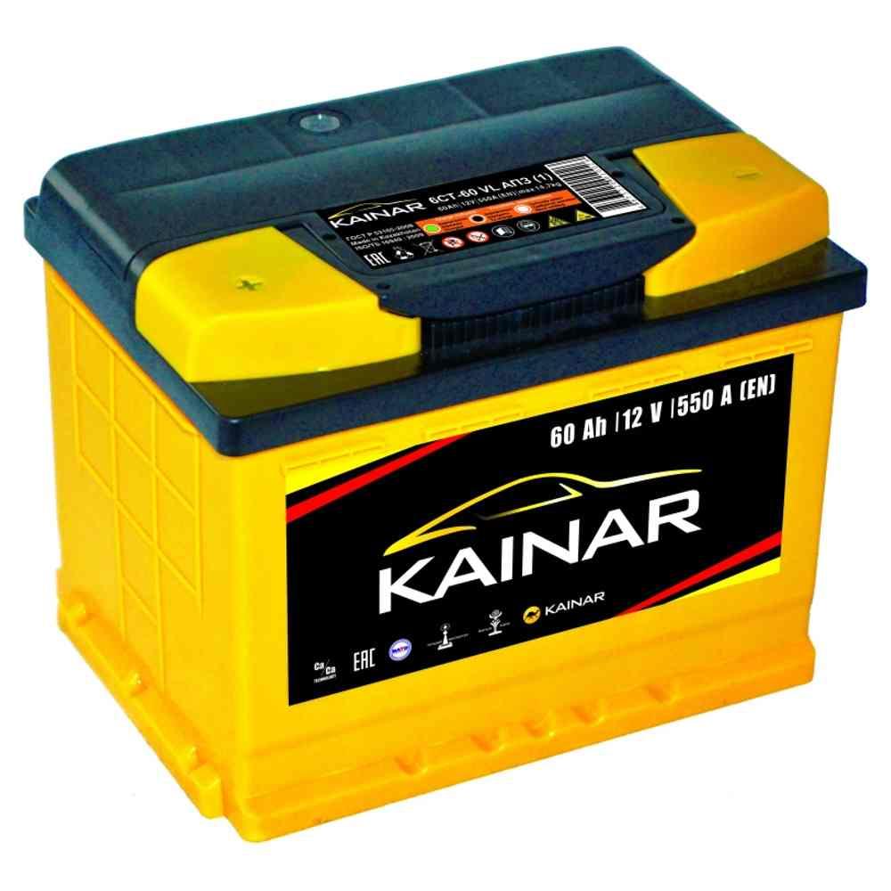 Автомобильный аккумулятор Kainar 60 L+ (60 А/ч) - фото 1 - id-p225205704