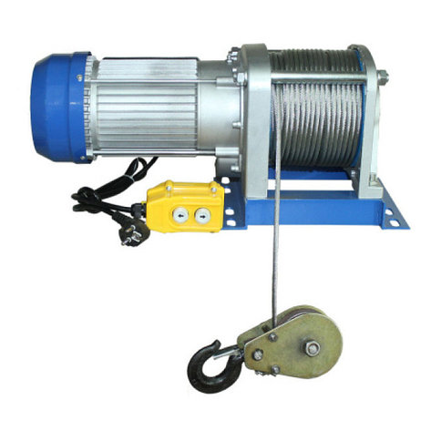 Лебедка электрическая тяговая стационарная Shtapler KCD 500/250кг 30/60м 380В, фото 2