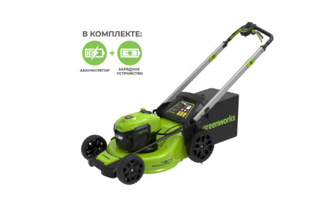Газонокосилка аккумуляторная Greenworks GD40LM48SP (без АКБ), фото 2