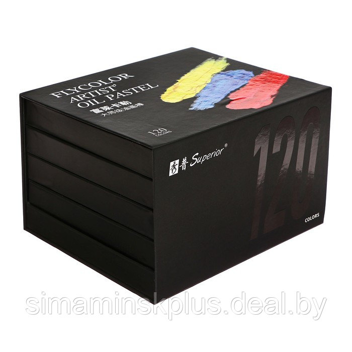Пастель масляная 120 цветов в бумажном держателе, в картонной коробке MOP-120 - фото 2 - id-p225206325