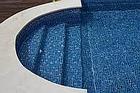 Пленка ПВХ для бассейна с рисунком "Мозаика темно-синяя", HAOGENPLAST Snapir NG Blue, фото 3