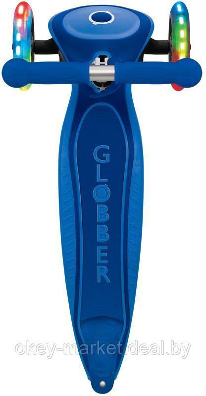 Трёхколёсный самокат Globber Primo Foldable Lights Navy Blue - фото 10 - id-p179018735