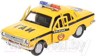 Автомобиль игрушечный Технопарк ГАЗ-2104 Волга Полиция / 2401-12SLPOL-YE - фото 4 - id-p225206854