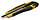 Нож канцелярский Silwerhof шир.лез.9мм фиксатор усиленный 2 сменных лезвия желтый/черный блистер, фото 2