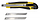 Нож канцелярский Silwerhof шир.лез.9мм фиксатор усиленный 2 сменных лезвия желтый/черный блистер, фото 3