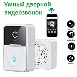 Умный беспроводной видеоглазок Mini Smart DOORBELL Wi-Fi управление (датчик движения, ночное видео, управление