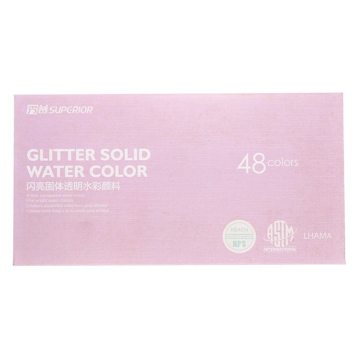 Краски акварельные перламутровые 48 цветов металлической коробке CG2019-48 - фото 1 - id-p225208818