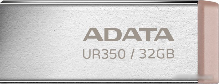 USB Flash ADATA UR350 32GB UR350-32G-RSR/BG (серебристый/коричневый) - фото 2 - id-p225212666