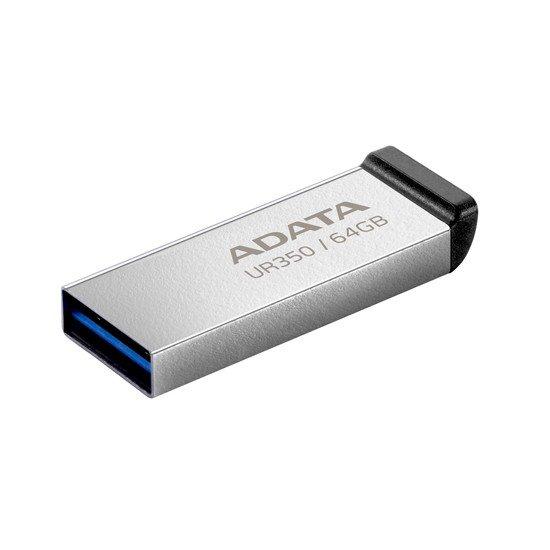 USB Flash ADATA UR350 64GB UR350-64G-RSR/BK (серебристый/черный) - фото 4 - id-p225212667