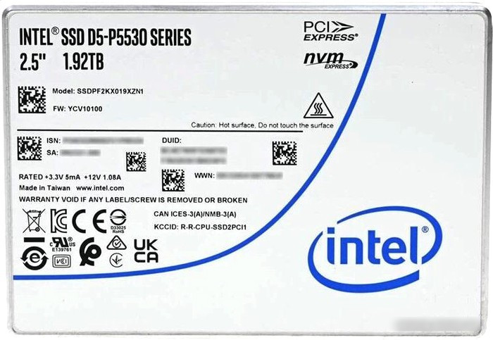 SSD Intel D5-P5530 1.92TB SSDPF2KX019XZN1 - фото 1 - id-p225214384