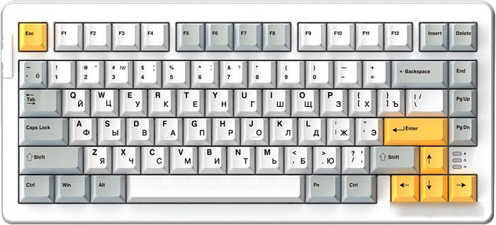 Клавиатура Dareu A81 (белый, Dareu Firefly) - фото 1 - id-p225212511