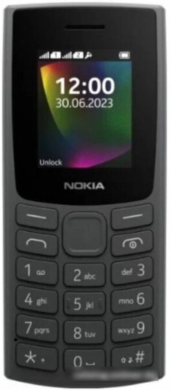 Кнопочный телефон Nokia 106 (2023) Dual SIM TA-1564 (угольный) - фото 2 - id-p225214410